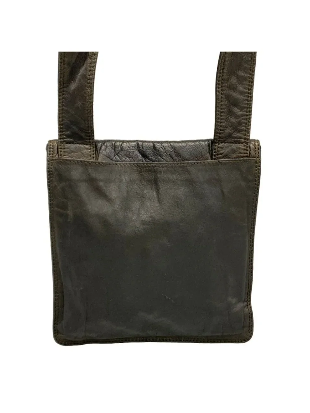 ★SOLD★ Chanel Shoulder Bag Dark Brown Logo Leather - Picture 3 of 12